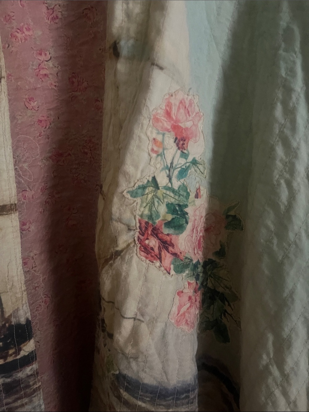 Magnolia Pearl Mint Sage Floral Kimono Jacket - Picture 8 of 16